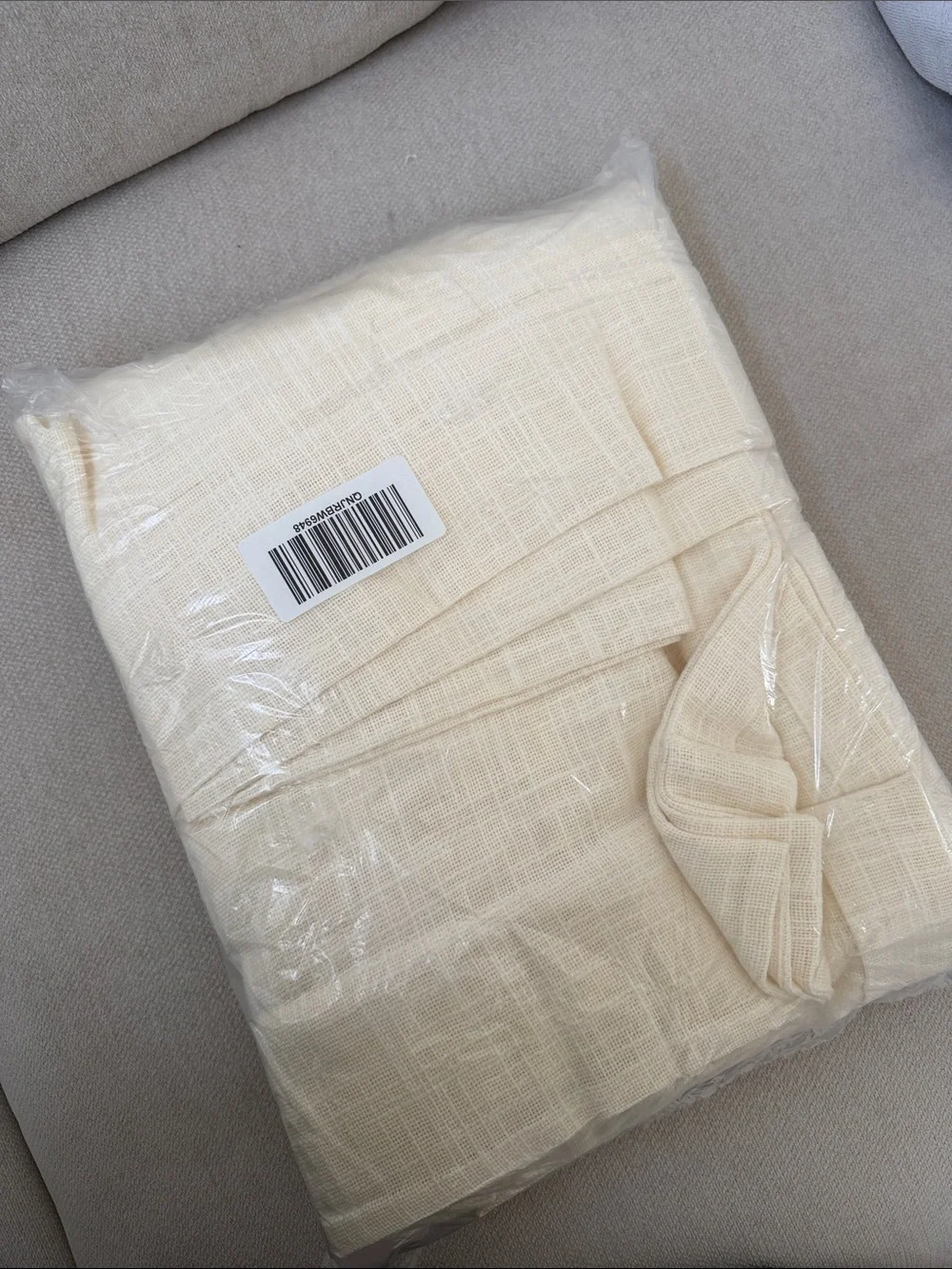 Quince Sheer Ivory Curtain Set ( Set of 2)